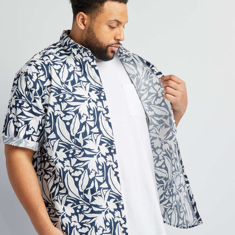 Chemise manches courtes à motif