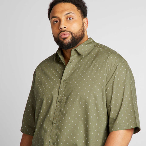 Chemise manches courtes à motif