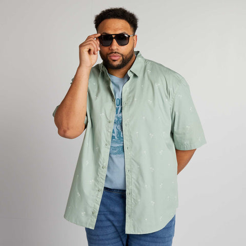 Chemise manches courtes à motif