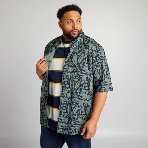 Chemise manches courtes à motif