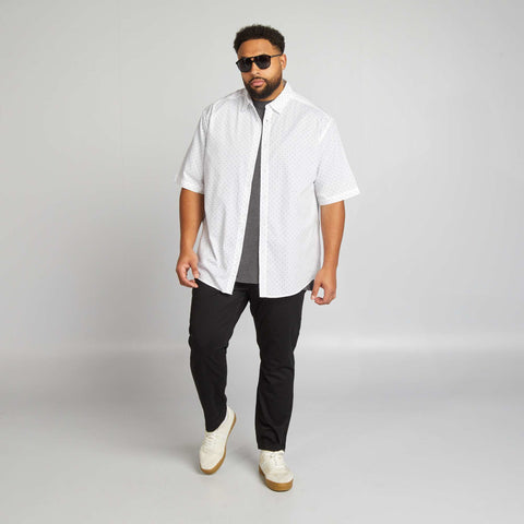 Chemise manches courtes à motif