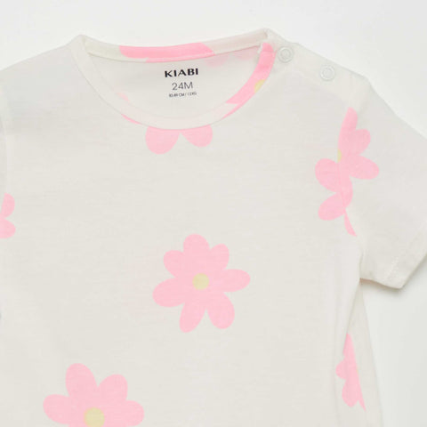Pyjama short 2 pièces imprimé