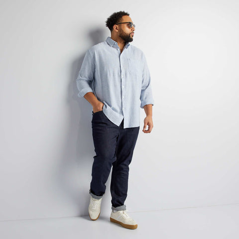 Chemise en lin et en coton