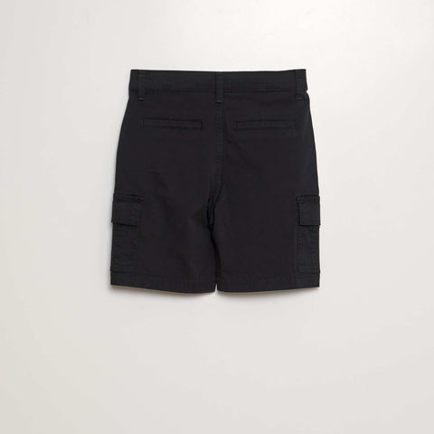 Bermuda droit à taille ajustable avec poches