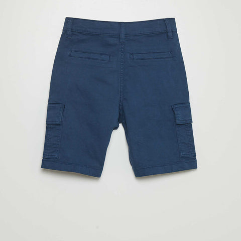 Bermuda droit à taille ajustable avec poches