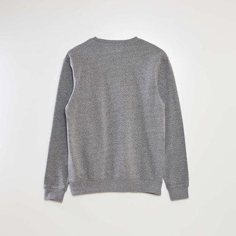 Sweat uni en molleton léger