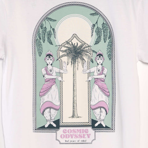 T-shirt imprimé à col rond