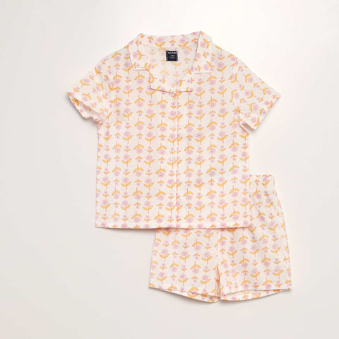 Blanc/orange