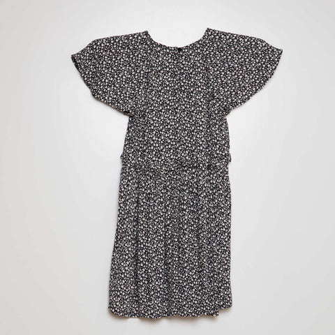Robe imprimée à volant