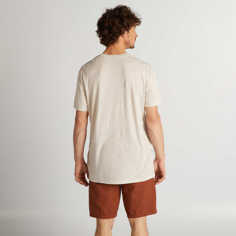 T-shirt en lin mélangé