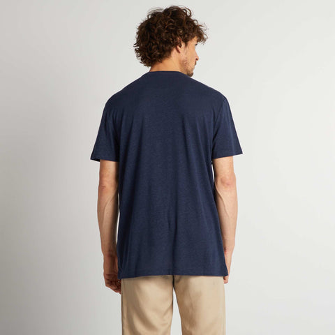 T-shirt en lin mélangé