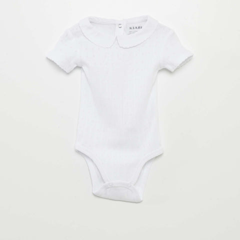 Lot de 2 bodies en maille pointelle