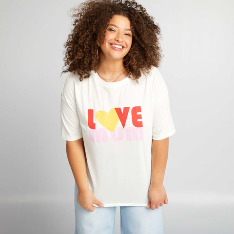 Ecru 'love mom'