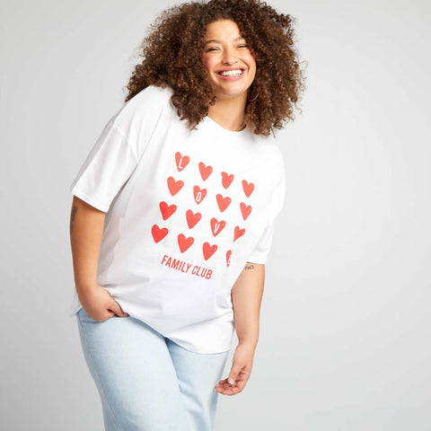 T-shirt 'famille' manches courtes