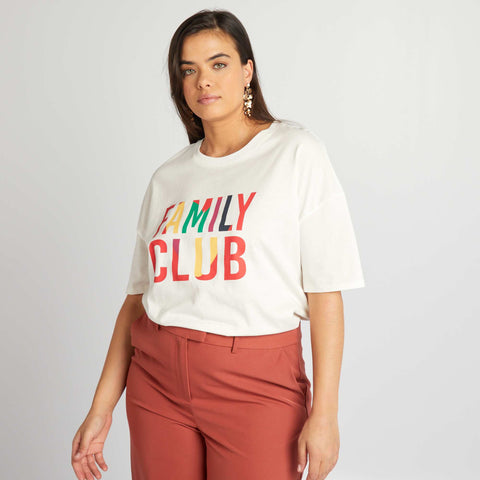T-shirt 'famille' manches courtes