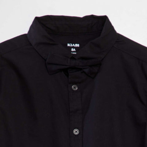 Chemise manches courtes + nœud papillon