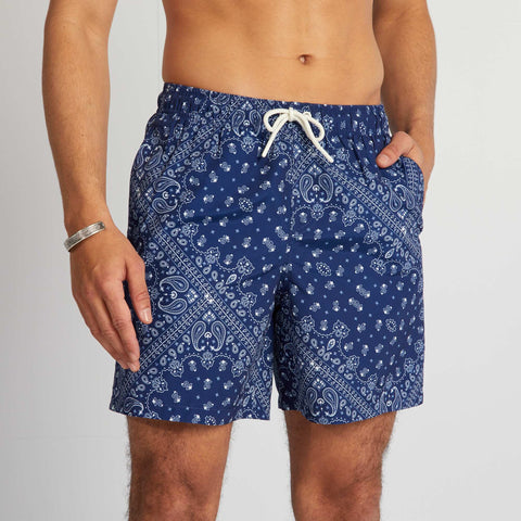 Short de bain avec imprimé