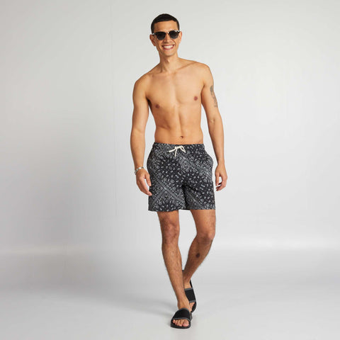 Short de bain avec imprimé