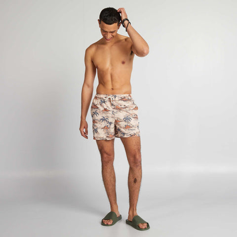 Short de bain imprimé