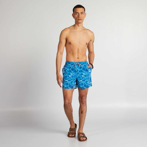 Short de bain imprimé