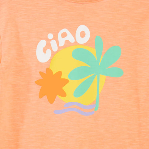 T-shirt en jersey imprimé
