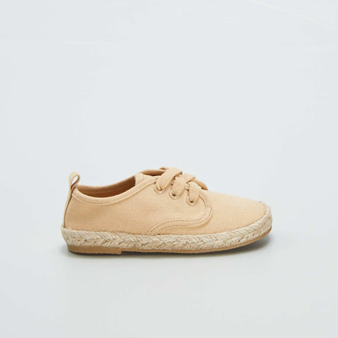 Baskets à lacets style espadrilles