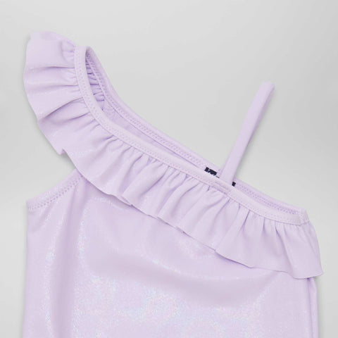 Maillot de bain asymétrique effet sirène - 1 pièce