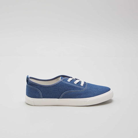 Baskets basses en toile denim
