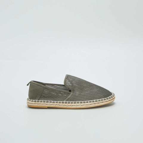 Espadrilles en toile et mesh