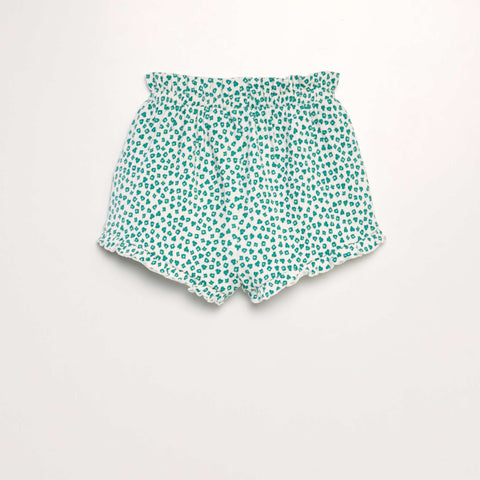 Short à bords volantés