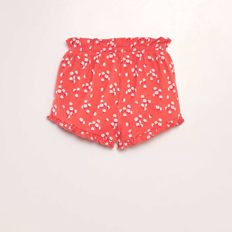 Short à bords volantés
