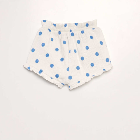 Short à bords volantés