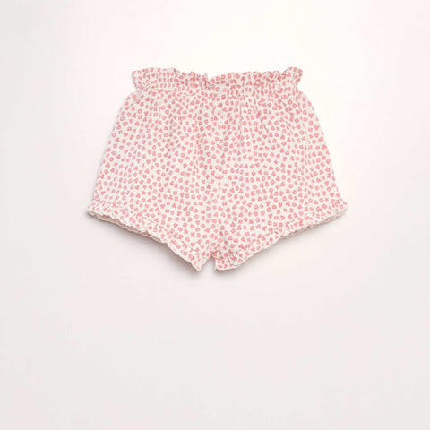 Short à bords volantés