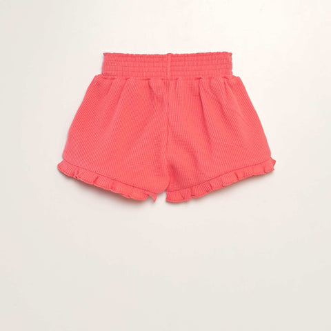 Short en nid d'abeilles