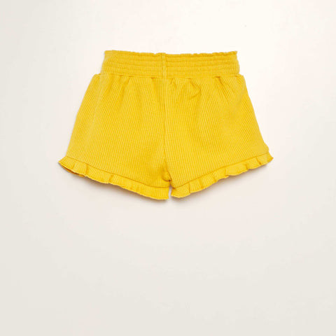 Short en nid d'abeilles