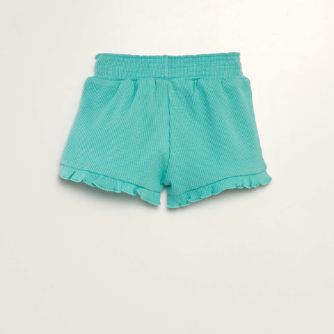 Short en nid d'abeilles