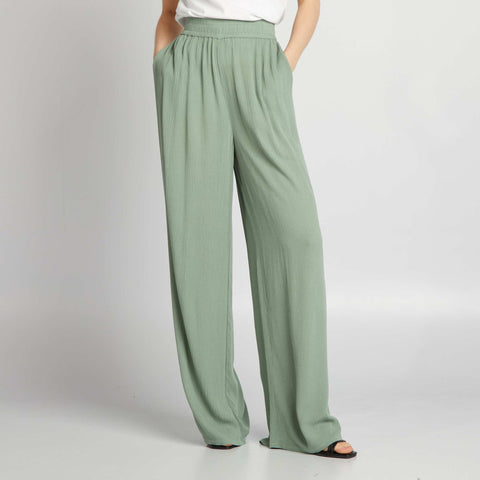 Pantalon large imprimé
