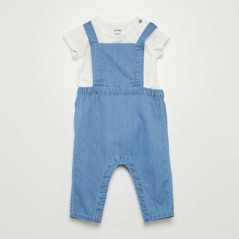 Blanc/denim