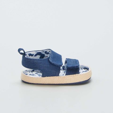 Sandales façon denim