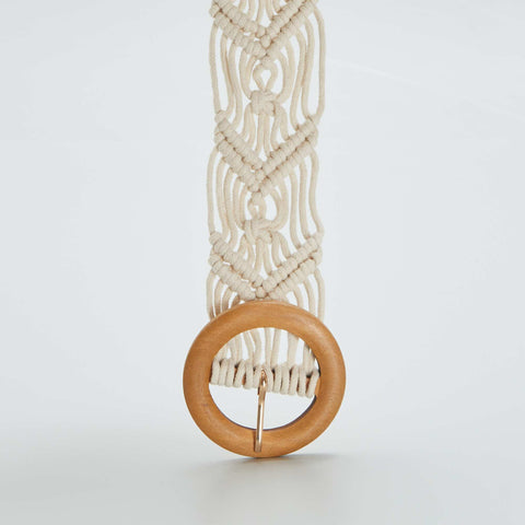 Ceinture en macramé