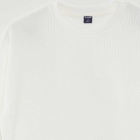 Sweat en maille ottoman reliefée