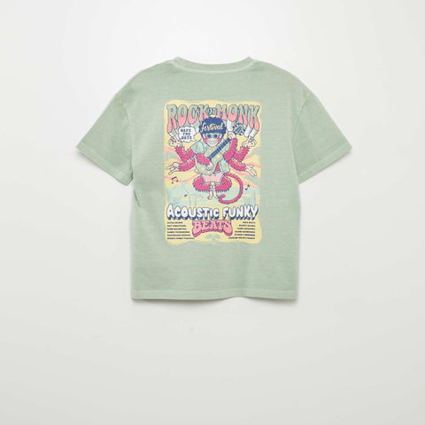 T-shirt manches courtes esprit 'festival rock'