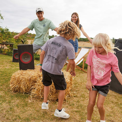 T-shirt manches courtes esprit 'festival rock'