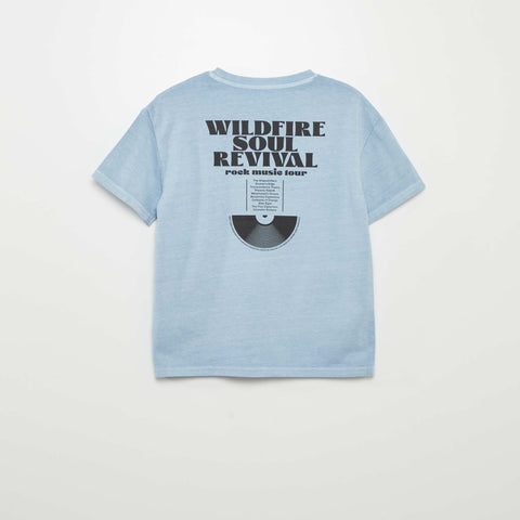 T-shirt manches courtes esprit 'festival rock'