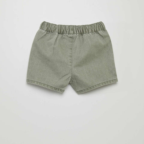 Short en denim coloré