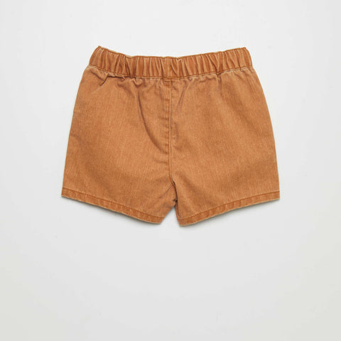 Short en denim coloré