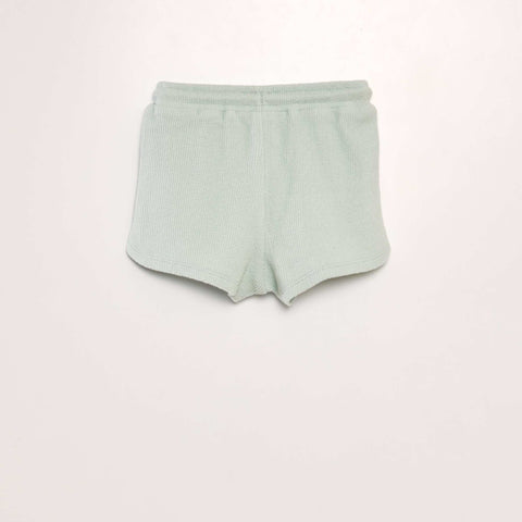 Short uni style matière éponge