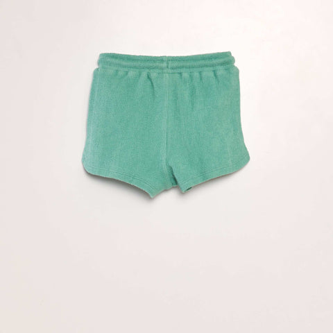 Short uni style matière éponge