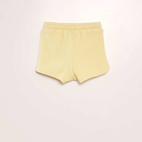 Short uni style matière éponge