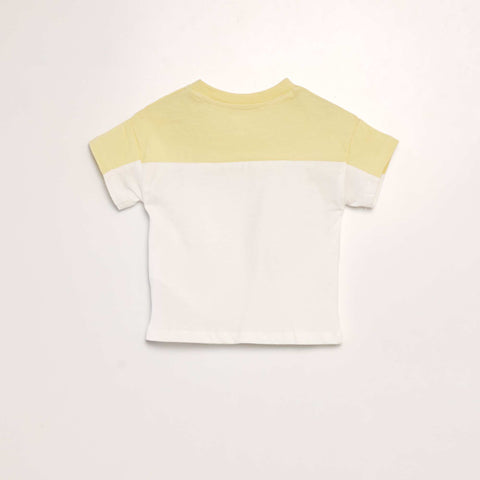 T-shirt color block à col rond